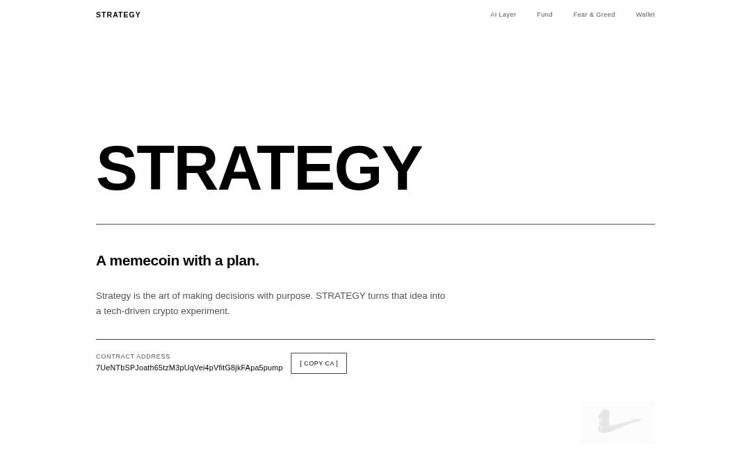 Front page of STRATEGY