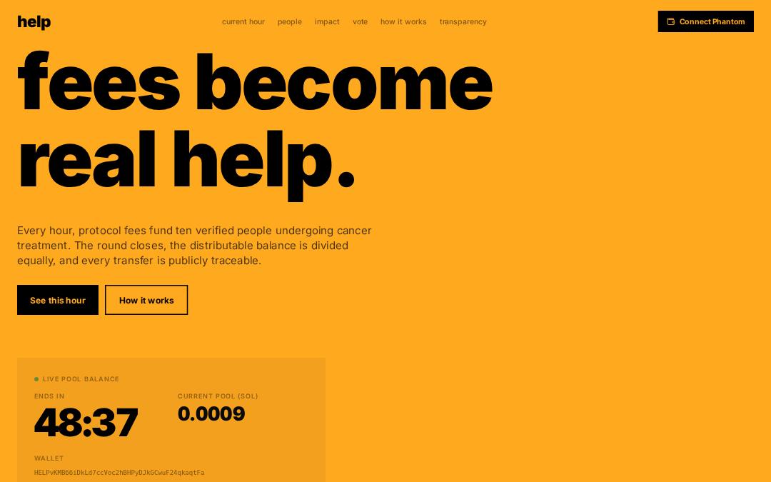 Front page of HELP