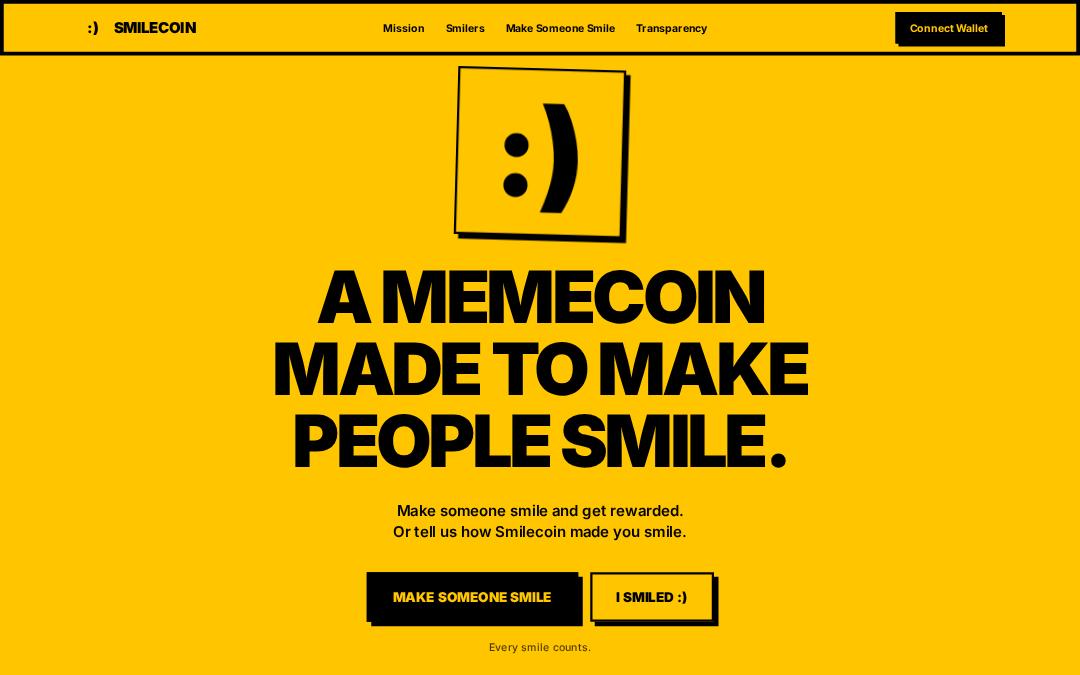 Front page of Smilecoin
