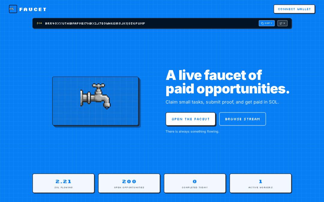 Front page of FACEUT