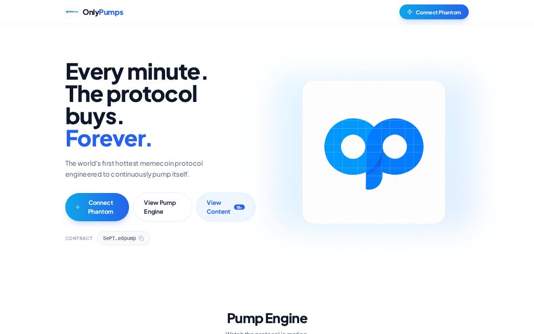 Front page of OnlyPumps