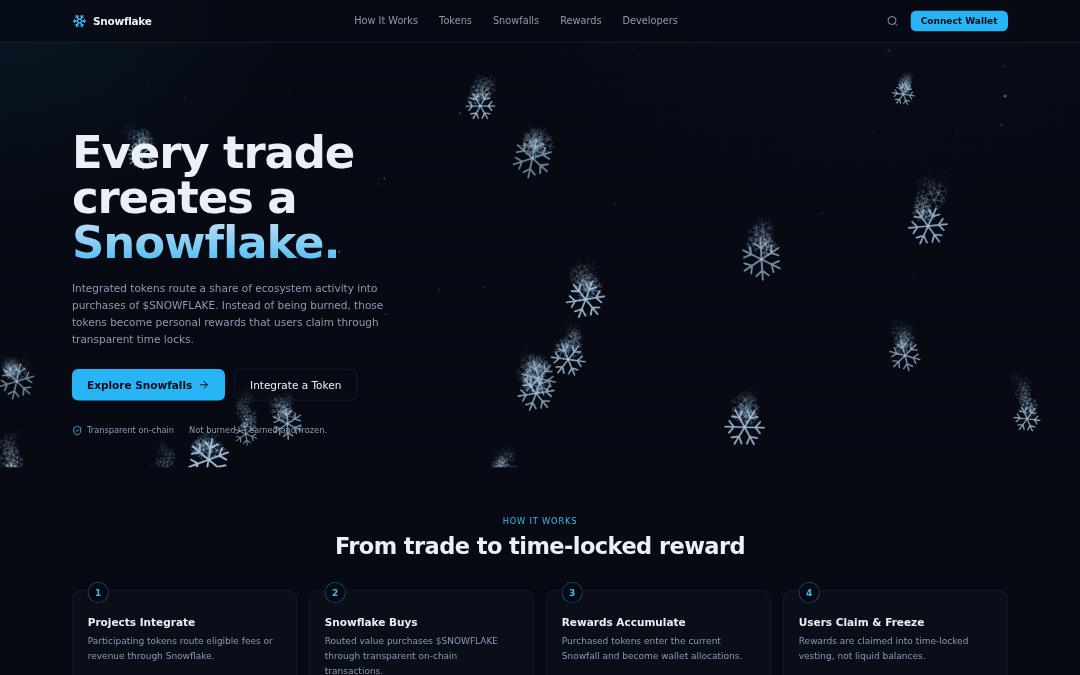 Front page of Snowflake