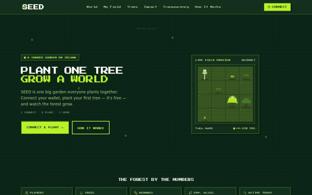 Front page of SEED