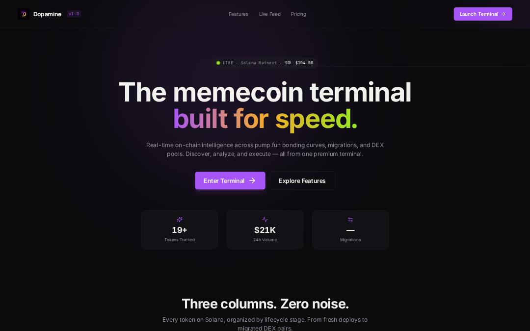 Front page of Dopamine