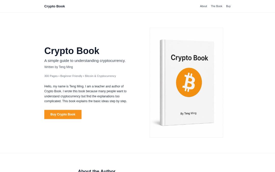 Front page of Crypto Book