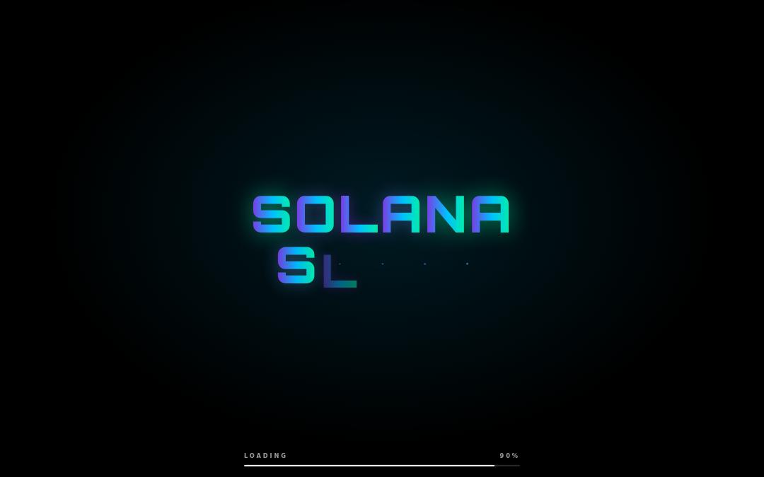 Front page of SOLANA SLOTS