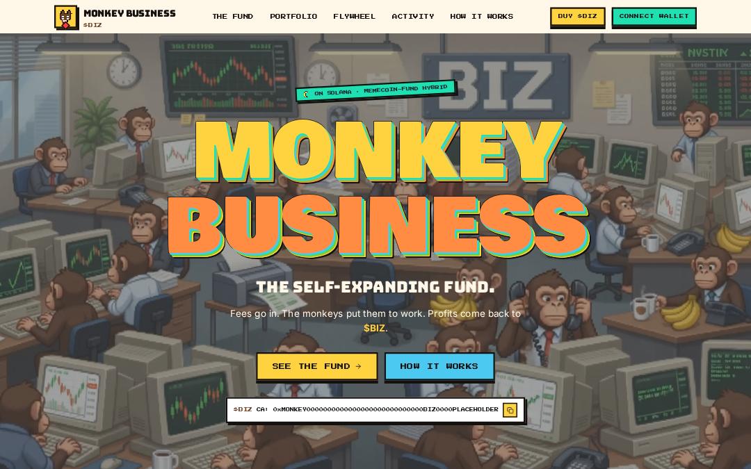 Front page of Monkey Business
