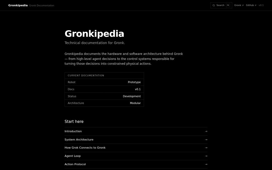Front page of Gronkipedia