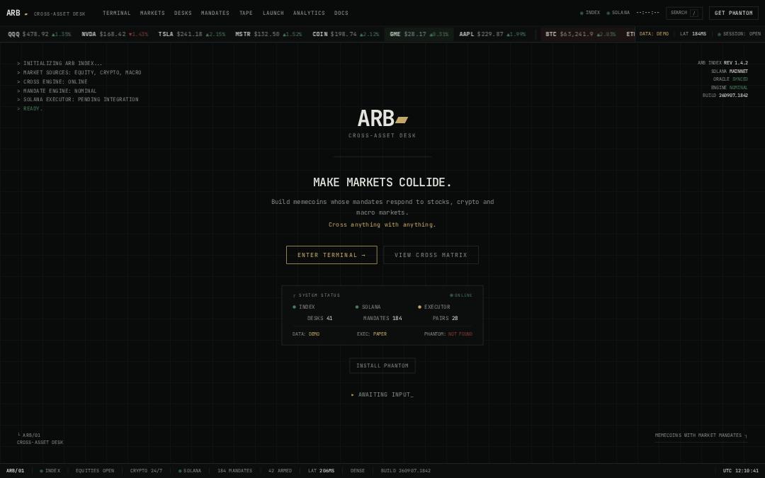 Front page of ARB