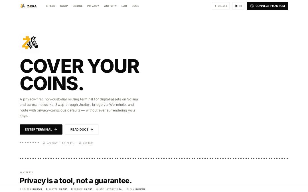 Front page of Z-BRA