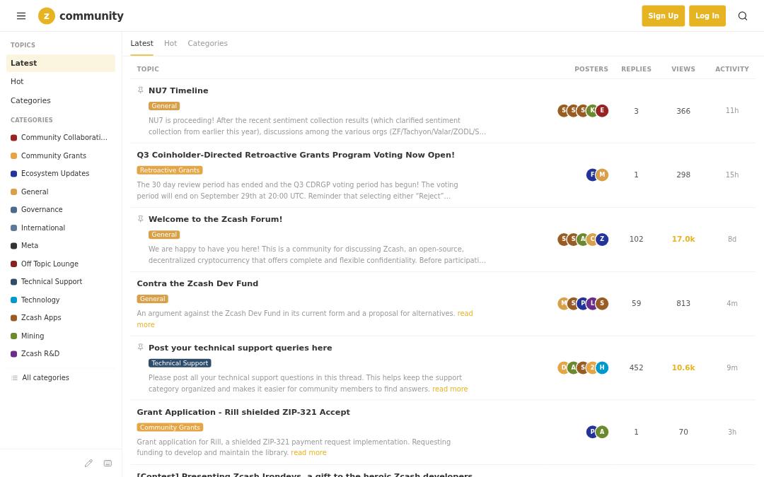 Front page of Zcash Sovereign Commons